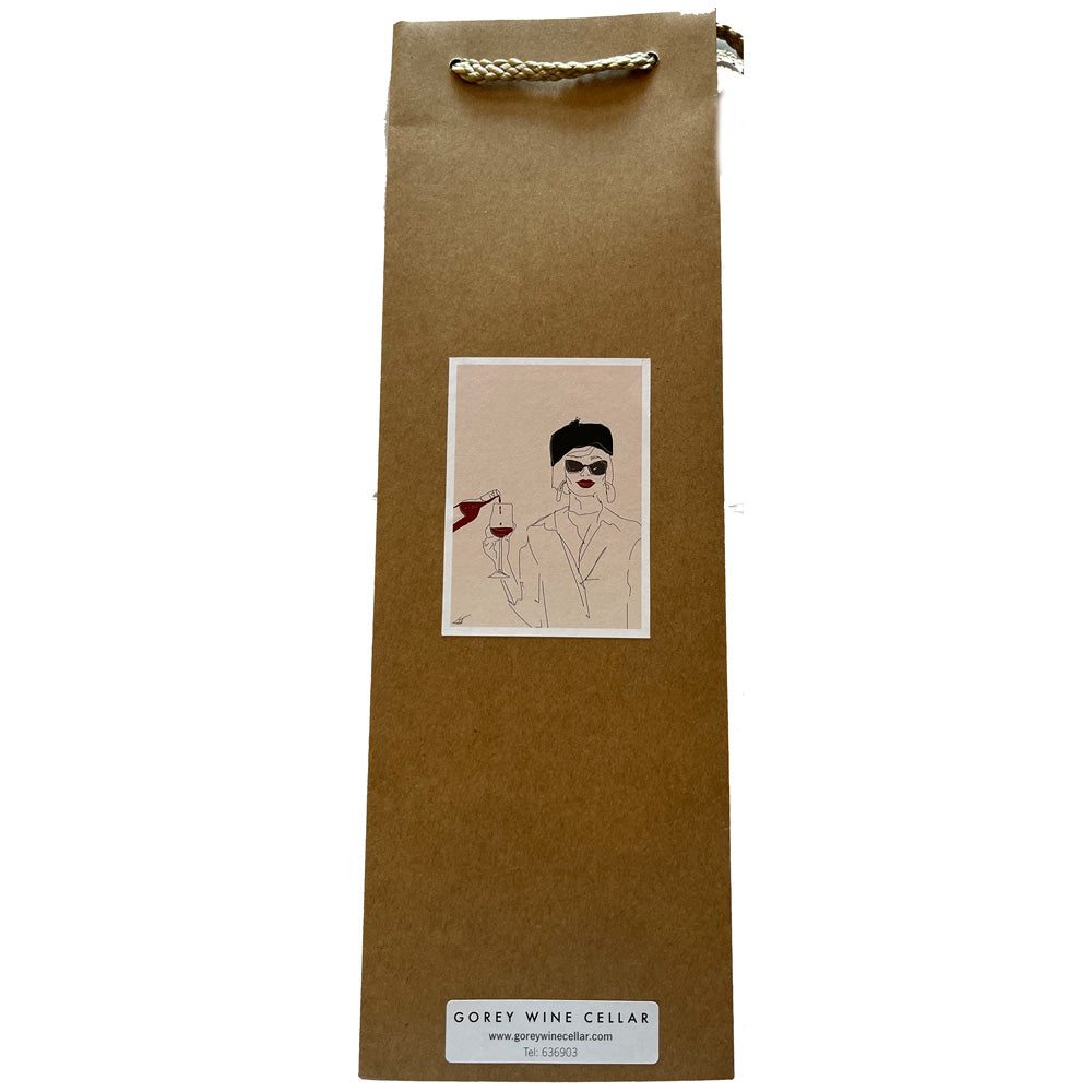 Plain Brown Bottle Gift Bag GOREY WINE CELLAR