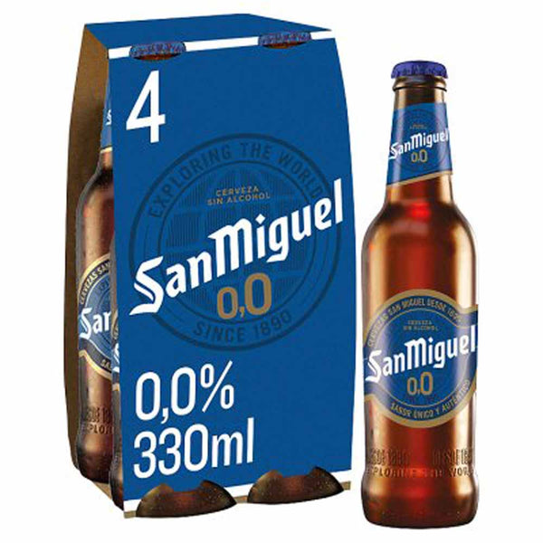 SAN MIGUEL 0% ALCOHOL 4-PACK x 330ml